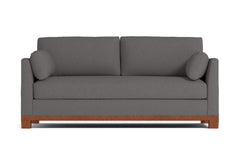 Avalon Queen Size Sleeper Sofa Bed :: Leg Finish: Pecan / Sleeper Option: Memory Foam Mattress