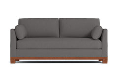 Avalon Queen Size Sleeper Sofa Bed :: Leg Finish: Pecan / Sleeper Option: Deluxe Innerspring Mattress