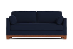 Avalon Queen Size Sleeper Sofa Bed :: Leg Finish: Pecan / Sleeper Option: Memory Foam Mattress