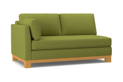 Avalon Left Arm Apartment Size Sofa :: Leg Finish: Natural / Configuration: LAF - Chaise on the Left