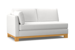 Avalon Left Arm Apartment Size Sofa :: Leg Finish: Natural / Configuration: LAF - Chaise on the Left