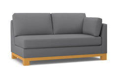 Avalon Right Arm Apartment Size Sofa :: Leg Finish: Natural / Configuration: RAF - Chaise on the Right