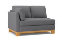 Avalon Left Arm Loveseat :: Leg Finish: Natural / Configuration: LAF - Chaise on the Left