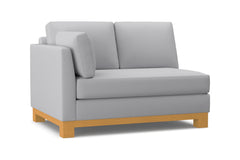 Avalon Left Arm Loveseat :: Leg Finish: Natural / Configuration: LAF - Chaise on the Left