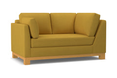 Avalon Left Arm Corner Loveseat :: Leg Finish: Natural / Configuration: LAF - Chaise on the Left