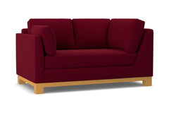 Avalon Left Arm Corner Loveseat :: Leg Finish: Natural / Configuration: LAF - Chaise on the Left