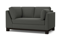 Avalon Right Arm Corner Loveseat :: Leg Finish: Espresso / Configuration: RAF - Chaise on the Right