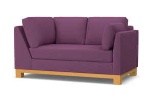 Avalon Right Arm Corner Loveseat :: Leg Finish: Natural / Configuration: RAF - Chaise on the Right