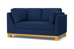 Avalon Right Arm Corner Loveseat :: Leg Finish: Natural / Configuration: RAF - Chaise on the Right