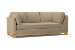 Avalon Left Arm Corner Sofa :: Leg Finish: Natural / Configuration: LAF - Chaise on the Left