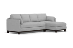 Avalon 2pc Sectional Sofa :: Leg Finish: Espresso / Configuration: RAF - Chaise on the Right