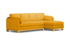 Avalon 2pc Sectional Sofa :: Leg Finish: Natural / Configuration: RAF - Chaise on the Right