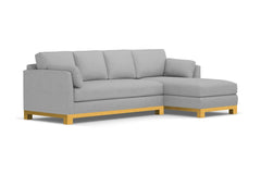 Avalon 2pc Sectional Sofa :: Leg Finish: Natural / Configuration: RAF - Chaise on the Right