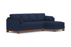 Avalon 2pc Sectional Sofa :: Leg Finish: Pecan / Configuration: RAF - Chaise on the Right