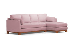 Avalon 2pc Sectional Sofa :: Leg Finish: Pecan / Configuration: RAF - Chaise on the Right