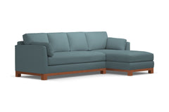 Avalon 2pc Sectional Sofa :: Leg Finish: Pecan / Configuration: RAF - Chaise on the Right