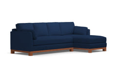 Avalon 2pc Sectional Sofa :: Leg Finish: Pecan / Configuration: RAF - Chaise on the Right