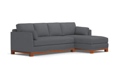 Avalon 2pc Sectional Sofa :: Leg Finish: Pecan / Configuration: RAF - Chaise on the Right