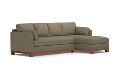 Avalon 2pc Sectional Sofa :: Leg Finish: Pecan / Configuration: RAF - Chaise on the Right