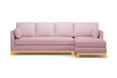 Avalon 2pc Sectional Sofa :: Leg Finish: Natural / Configuration: RAF - Chaise on the Right