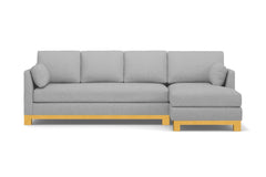 Avalon 2pc Sectional Sofa :: Leg Finish: Natural / Configuration: RAF - Chaise on the Right