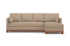 Avalon 2pc Sectional Sofa :: Leg Finish: Pecan / Configuration: RAF - Chaise on the Right