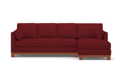 Avalon 2pc Sectional Sofa :: Leg Finish: Pecan / Configuration: RAF - Chaise on the Right