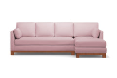 Avalon 2pc Sectional Sofa :: Leg Finish: Pecan / Configuration: RAF - Chaise on the Right