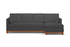 Avalon 2pc Sectional Sofa :: Leg Finish: Pecan / Configuration: RAF - Chaise on the Right