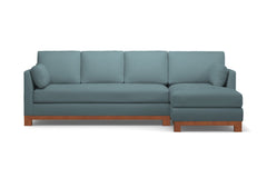 Avalon 2pc Sectional Sofa :: Leg Finish: Pecan / Configuration: RAF - Chaise on the Right