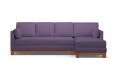Avalon 2pc Sectional Sofa :: Leg Finish: Pecan / Configuration: RAF - Chaise on the Right