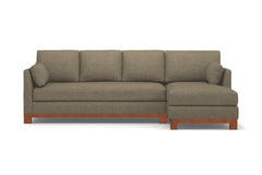 Avalon 2pc Sectional Sofa :: Leg Finish: Pecan / Configuration: RAF - Chaise on the Right