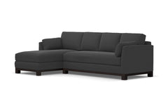 Avalon 2pc Sleeper Sectional :: Leg Finish: Espresso / Sleeper Option: Memory Foam Mattress / Configuration: LAF - Chaise on the Left