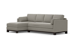 Avalon 2pc Sleeper Sectional :: Leg Finish: Espresso / Sleeper Option: Memory Foam Mattress / Configuration: LAF - Chaise on the Left