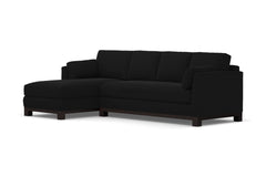 Avalon 2pc Sleeper Sectional :: Leg Finish: Espresso / Sleeper Option: Memory Foam Mattress / Configuration: LAF - Chaise on the Left