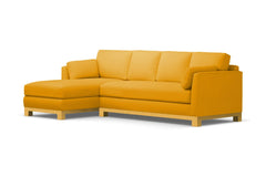 Avalon 2pc Sectional Sofa :: Leg Finish: Natural / Configuration: LAF - Chaise on the Left