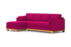 Avalon 2pc Sectional Sofa :: Leg Finish: Natural / Configuration: LAF - Chaise on the Left