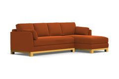 Avalon 2pc Sectional Sofa :: Leg Finish: Natural / Configuration: RAF - Chaise on the Right