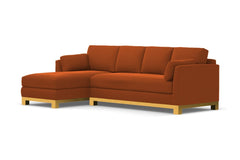 Avalon 2pc Sectional Sofa :: Leg Finish: Natural / Configuration: LAF - Chaise on the Left