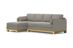 Avalon 2pc Sectional Sofa :: Leg Finish: Natural / Configuration: LAF - Chaise on the Left