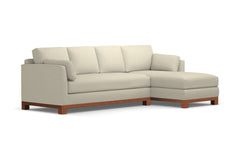 Avalon 2pc Sectional Sofa :: Leg Finish: Pecan / Configuration: RAF - Chaise on the Right