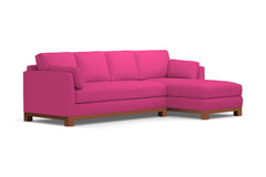 Avalon 2pc Sectional Sofa :: Leg Finish: Pecan / Configuration: RAF - Chaise on the Right