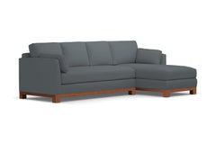 Avalon 2pc Sectional Sofa :: Leg Finish: Pecan / Configuration: RAF - Chaise on the Right