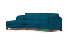 Avalon 2pc Sectional Sofa :: Leg Finish: Pecan / Configuration: LAF - Chaise on the Left