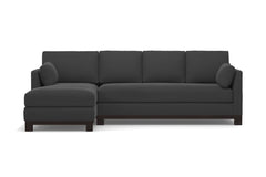 Avalon 2pc Sleeper Sectional :: Leg Finish: Espresso / Sleeper Option: Memory Foam Mattress / Configuration: LAF - Chaise on the Left