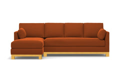 Avalon 2pc Sectional Sofa :: Leg Finish: Natural / Configuration: LAF - Chaise on the Left