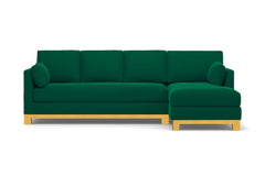 Avalon 2pc Sectional Sofa :: Leg Finish: Natural / Configuration: RAF - Chaise on the Right