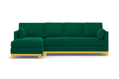 Avalon 2pc Sectional Sofa :: Leg Finish: Natural / Configuration: LAF - Chaise on the Left