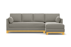 Avalon 2pc Sectional Sofa :: Leg Finish: Natural / Configuration: RAF - Chaise on the Right