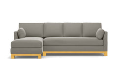 Avalon 2pc Sectional Sofa :: Leg Finish: Natural / Configuration: LAF - Chaise on the Left